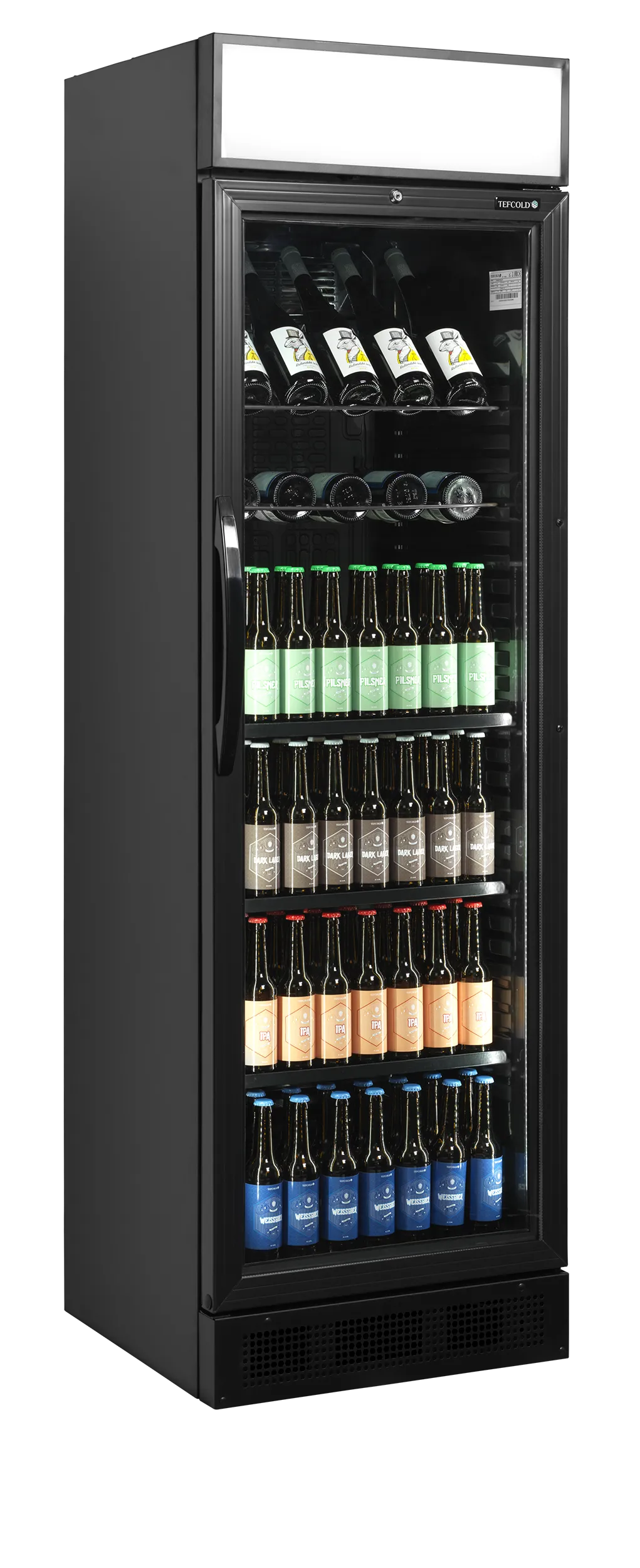 Flaskekøleskab CEV425 CP BLACK