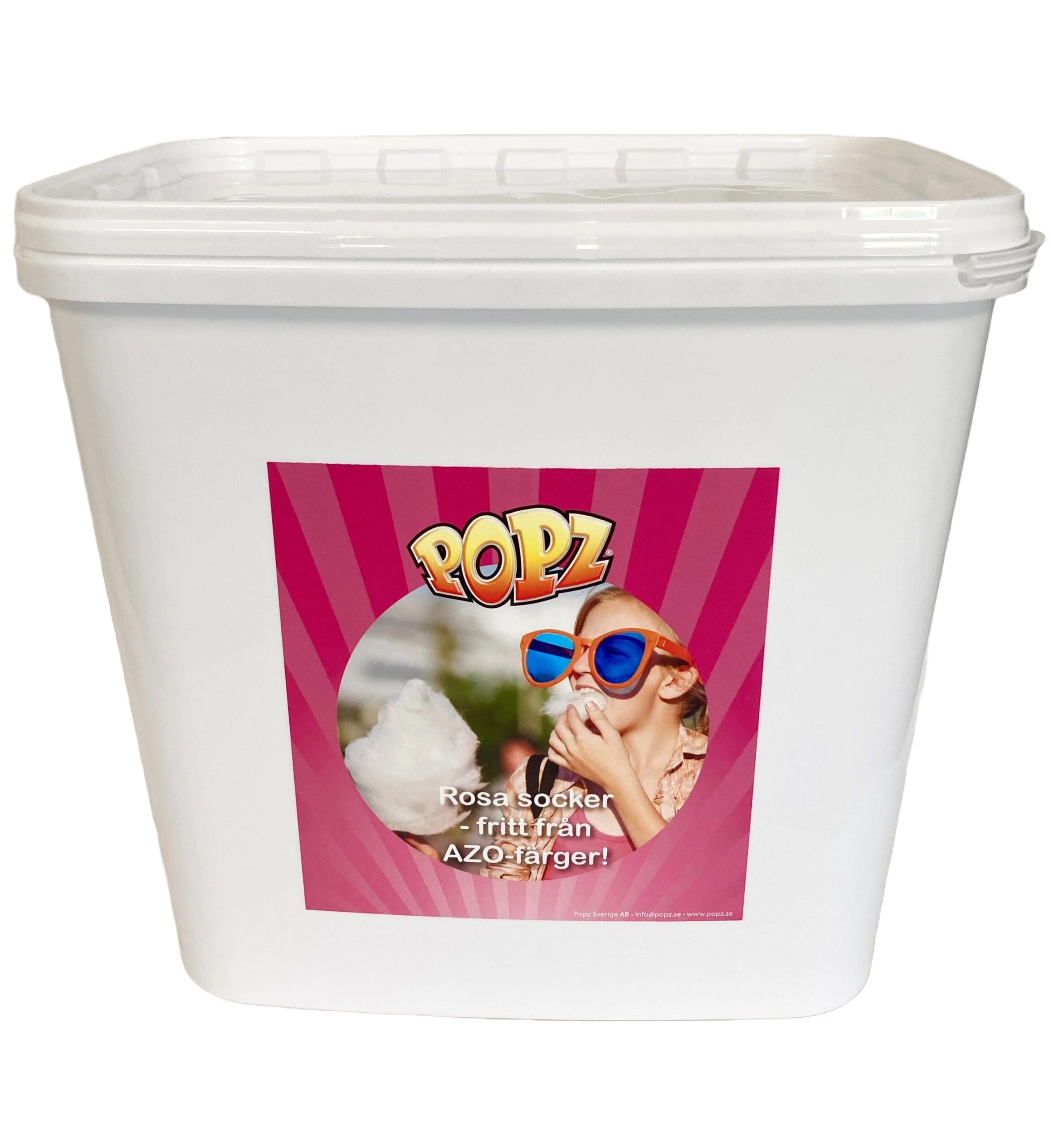 Popz Rød Candyfloss Sukker 8 Kg