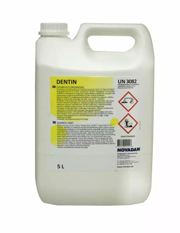 Dentin rengørings- og desinfektionsmiddel 5 liter