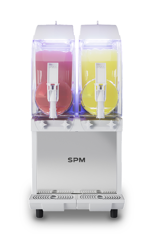 SPM I-Pro 2 Slush ice maskine m/2 beholdere/hvid