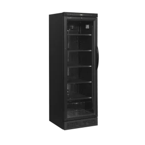 TEFCOLD CEV425 BLACK L/H - Flaskek�leskab, venstreh�ngt d�r