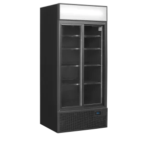 TEFCOLD FSC891S Black - Sort 2-d�rs displayk�ler med lystop