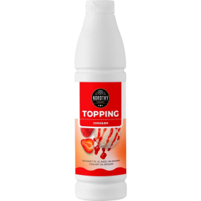 Topping med jordb�r 1000g - Nordthy 