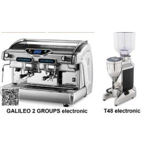 BFC GALILEO GT 2 GROUPS espressomaskine samt kvrn + startpakke