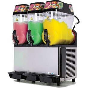 GHZ 342 Slush ice maskine m/timer m/3 beholdere � 12 liter - Sort