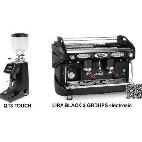BFC LIRA GT 2 GROUPS espressomaskine samt kvrn + startpakke
