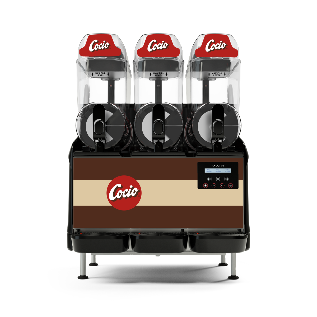 V-AIR 3 ECO Cocio Shake maskine m/3 beholdere á 12 liter
