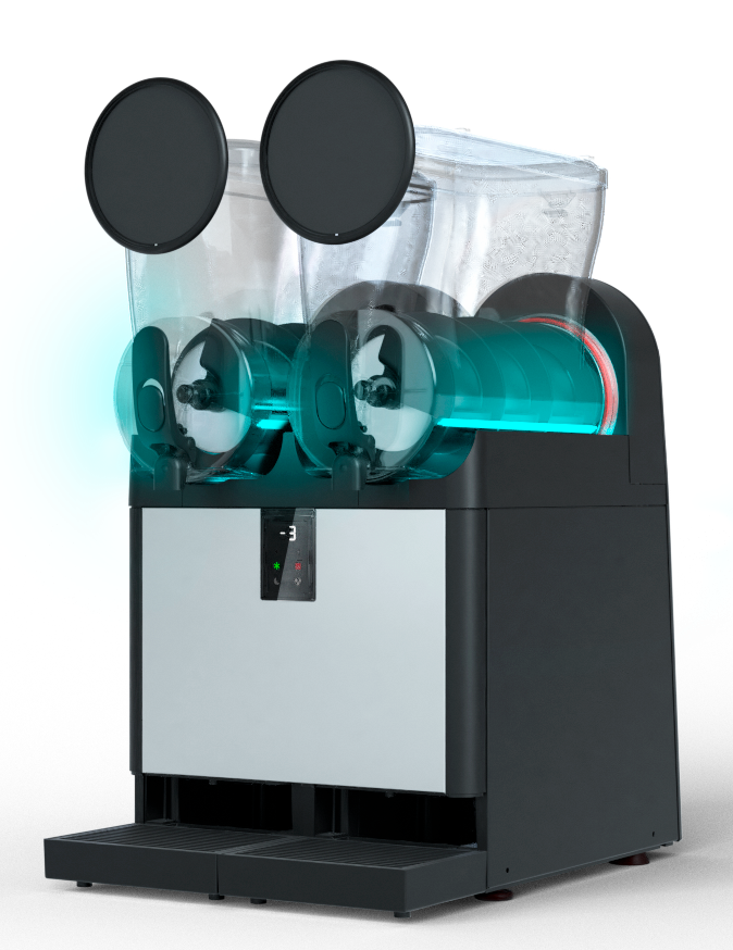 A1 STARTPAKKE - V-AIR SMART PLUS 2 Slush ice maskine m/tilbehør