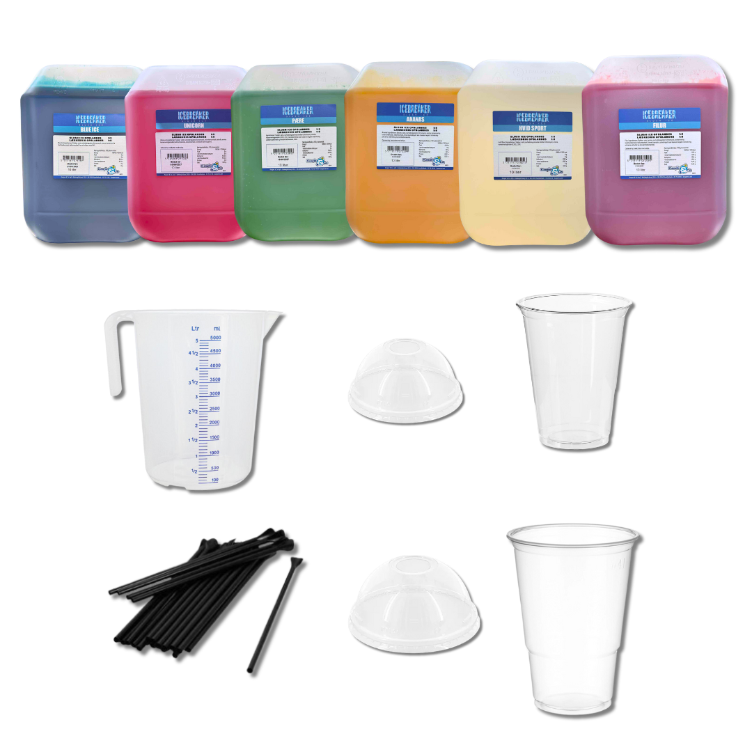 Startpakke 1 Slush Ice saft og tilbehør